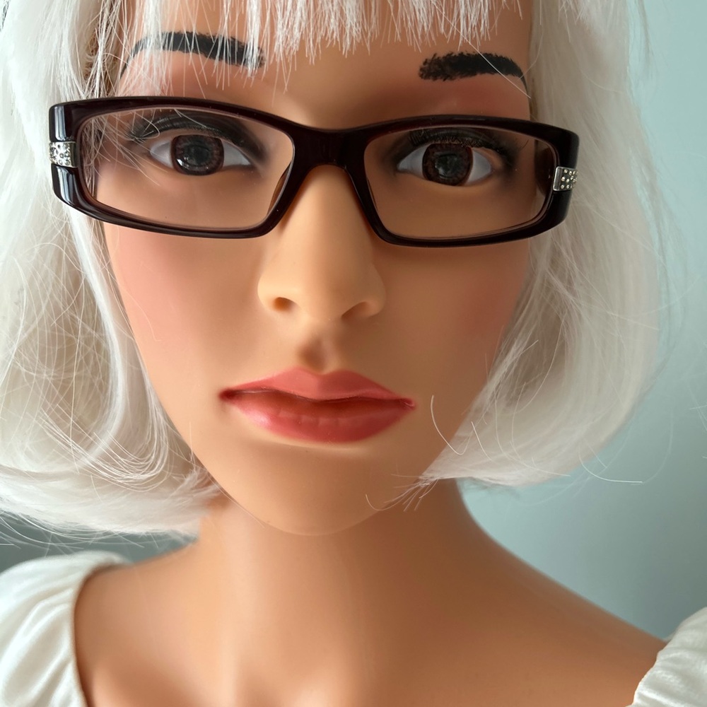 Vintage Prada Brown Rectangular Glasses - - image 4